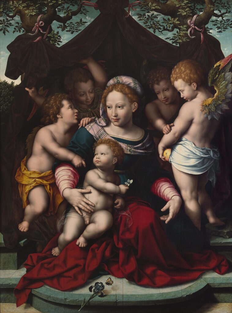 Cornelis van Cleve Virgen del lirio, c. 1550