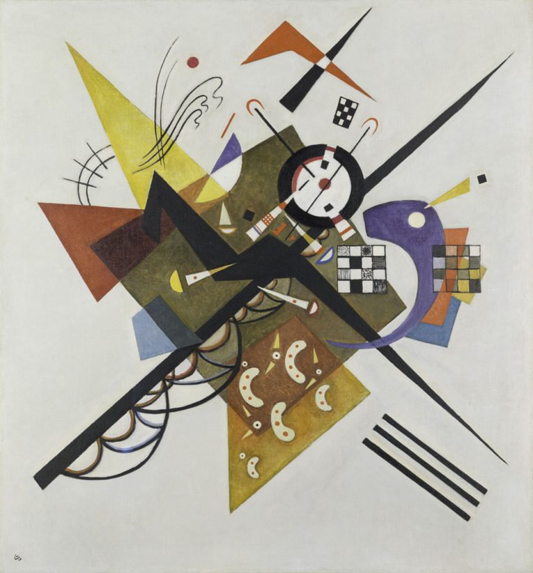 Vassily Kandinsky, Auf Weiss II (En blanco II), 1923. © Centre Pompidou, MNAM-CCI/Hélène Mauri/Dist. GrandPalaisRmn