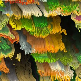 Daniel Canogar. Sinestesia (detalle), 2019. Pantalla, ordenador, animación generativa. Ed. 3
