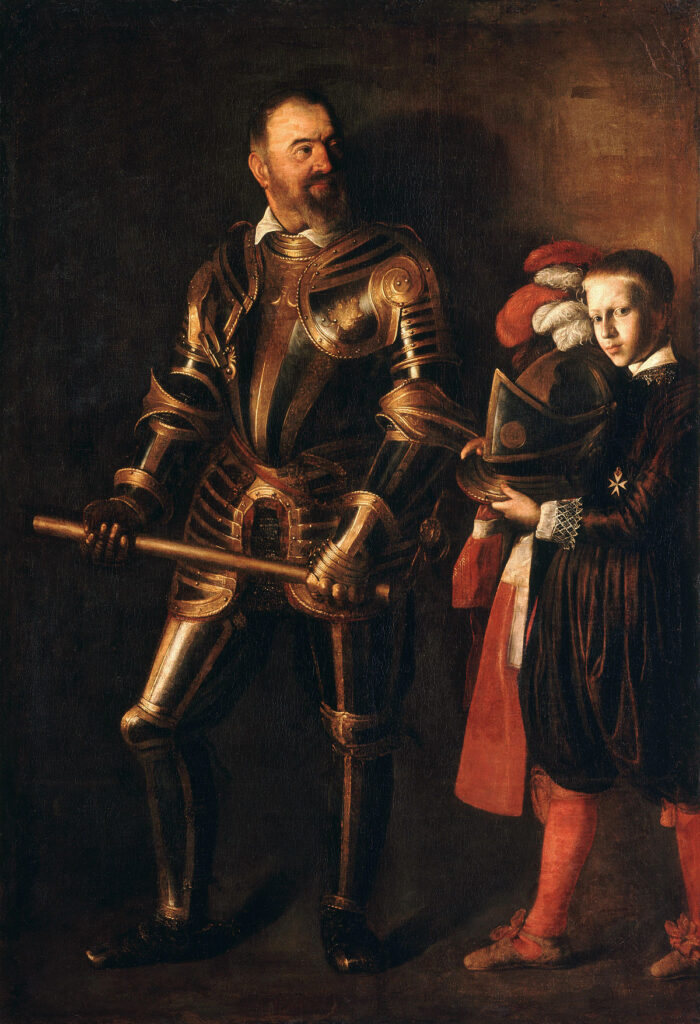 Caravaggio. Retrato del gran maestre de la Orden de Malta Alof de Wignacourt, 1607-1608. Musée du Louvre, París